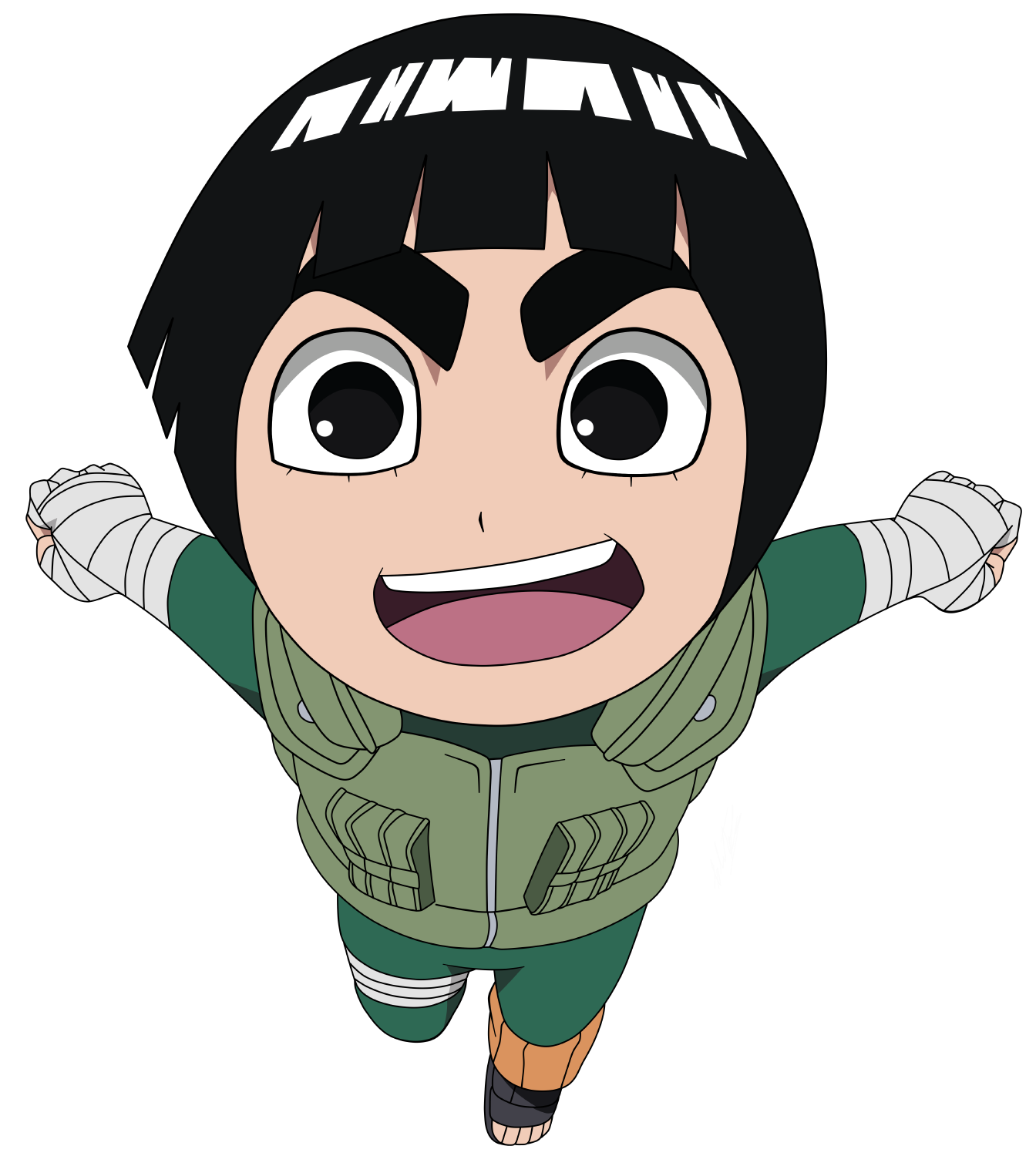 Rock Lee Drawing Free download on ClipArtMag