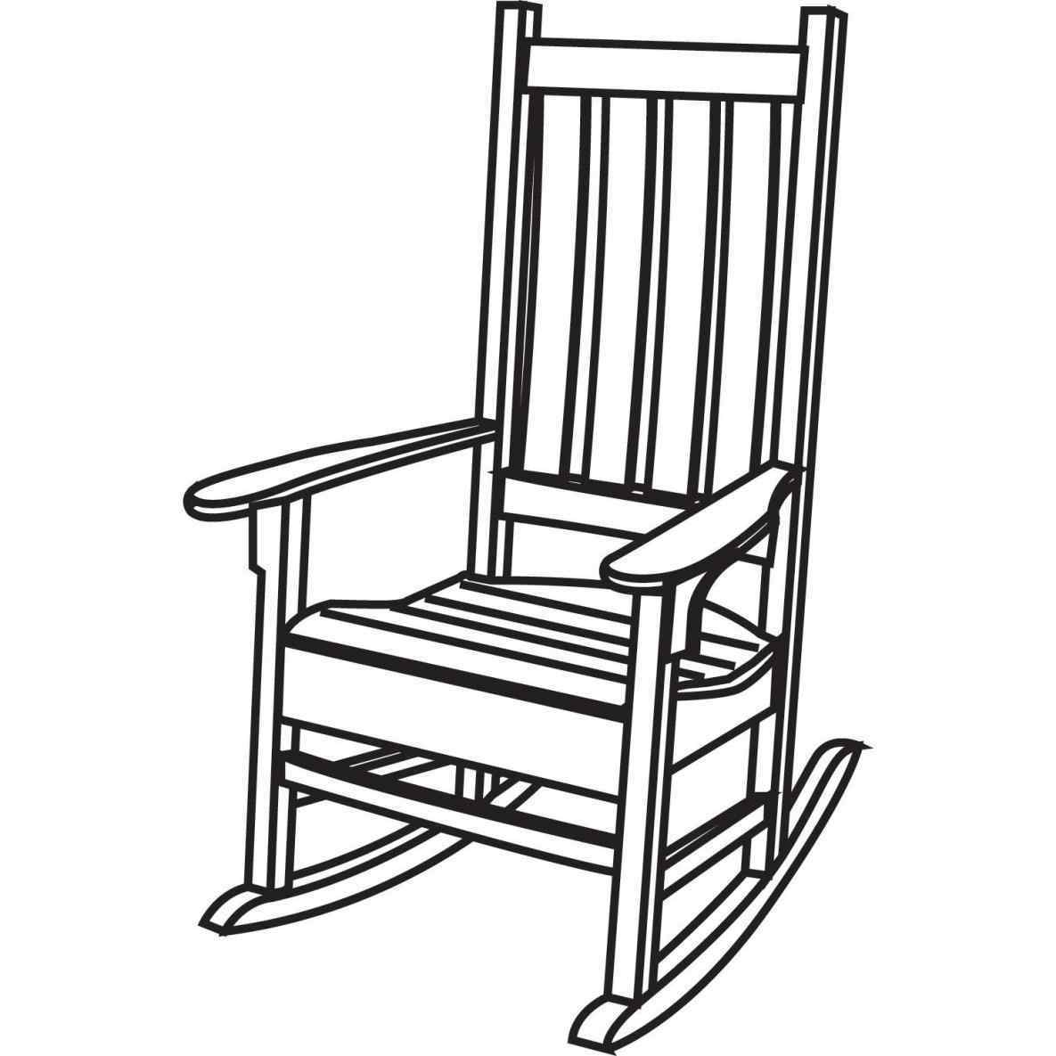 rocking chair coloring page