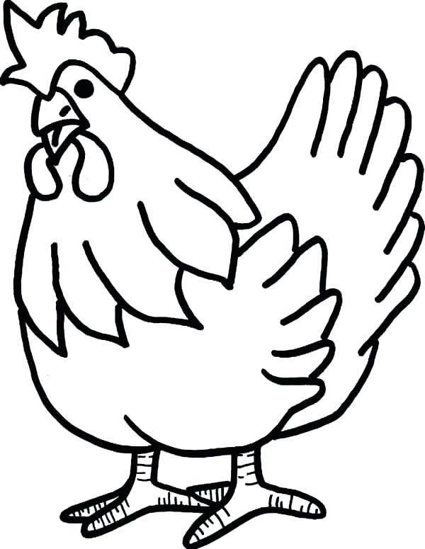 Rooster Drawing Easy | Free download on ClipArtMag