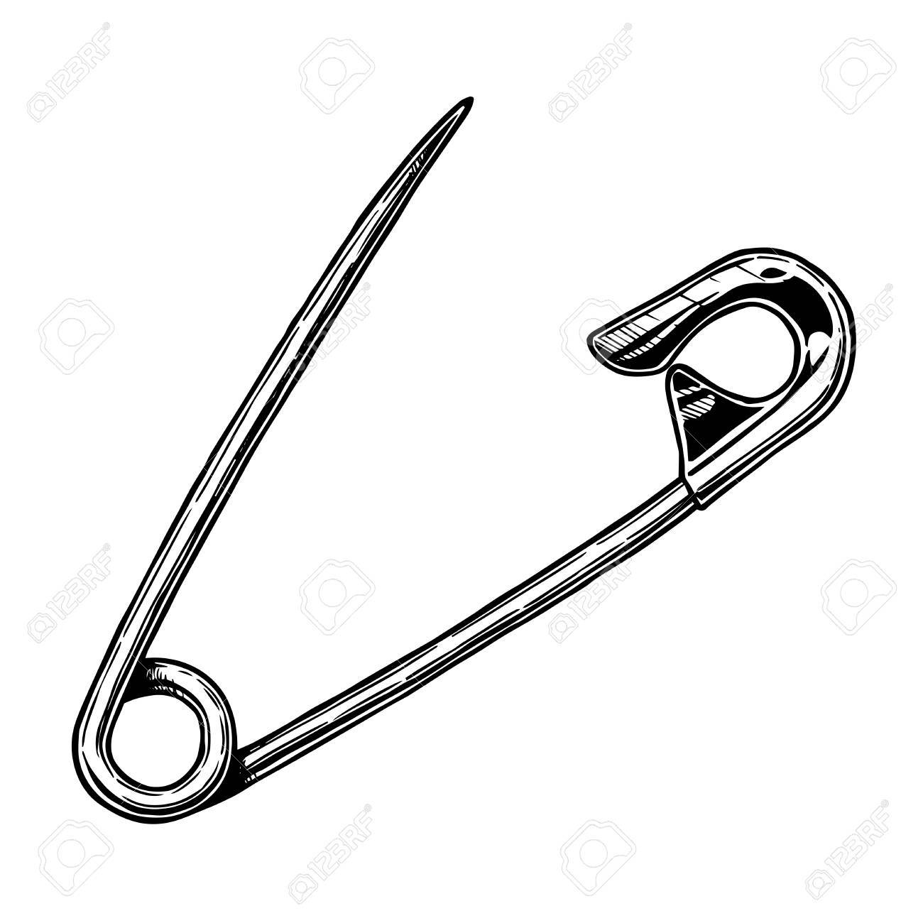 Safety Pin Drawing Free Download On ClipArtMag