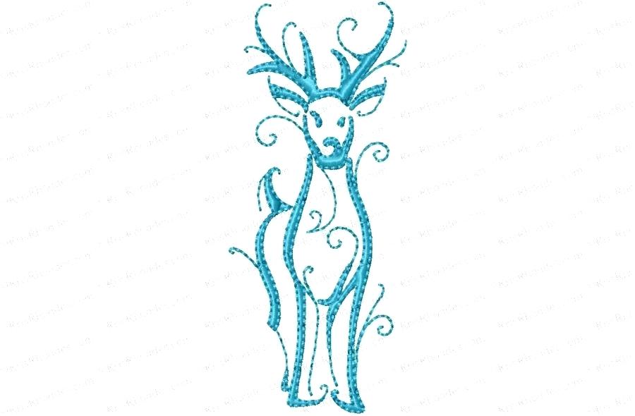 Santa And Reindeer Drawing | Free download on ClipArtMag