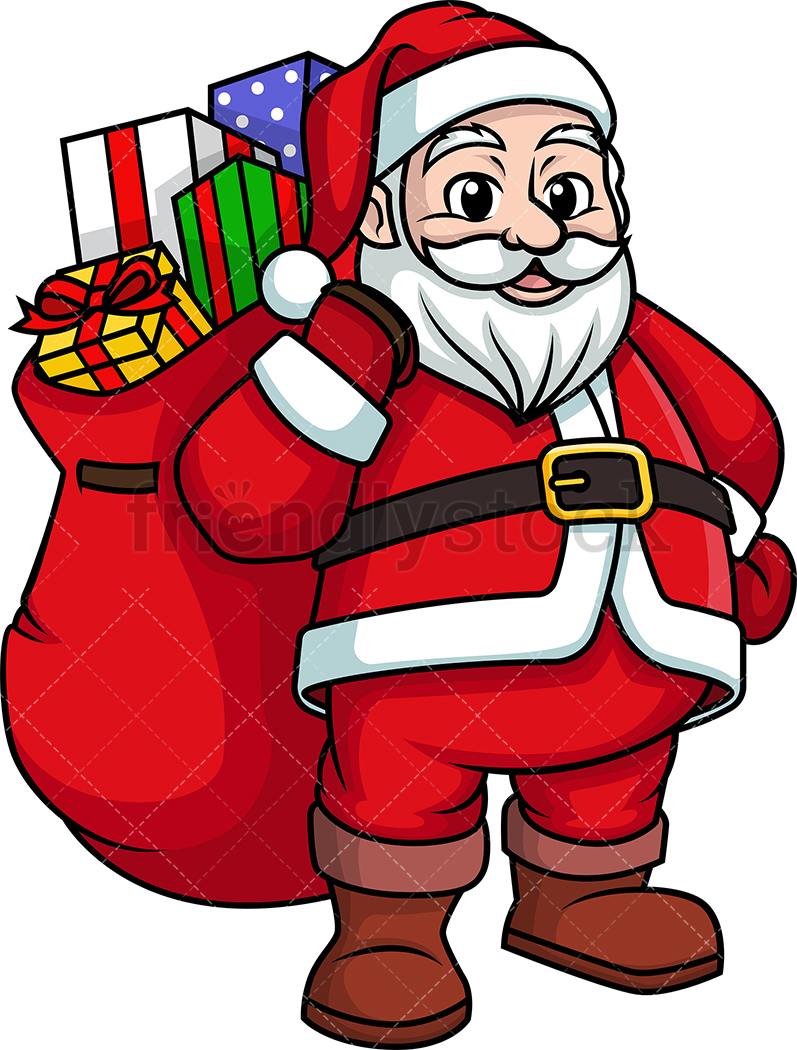 Santa Claus Drawing For Kids | Free download on ClipArtMag