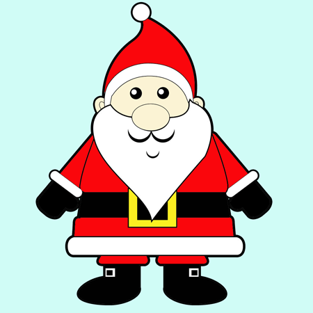 Simple Santa Drawing | Free download on ClipArtMag