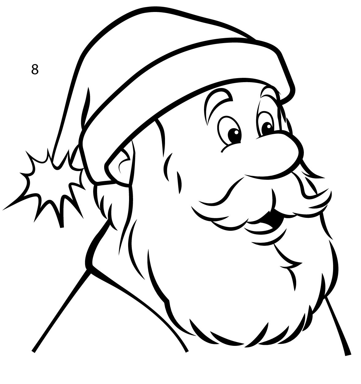 Santa Drawing Easy Free download on ClipArtMag