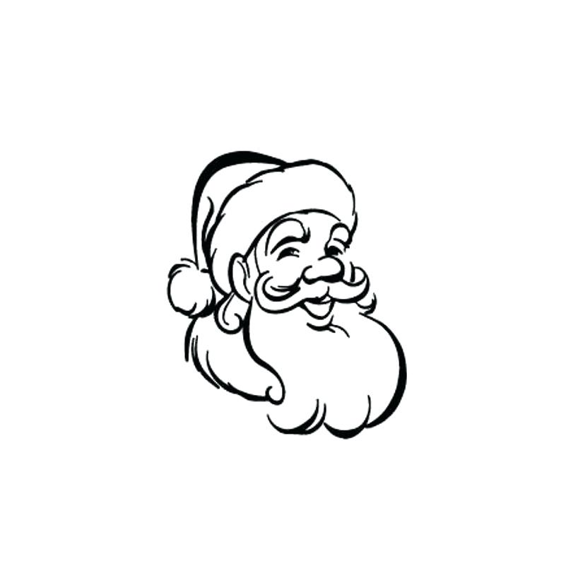 Santa Face Drawing | Free download on ClipArtMag