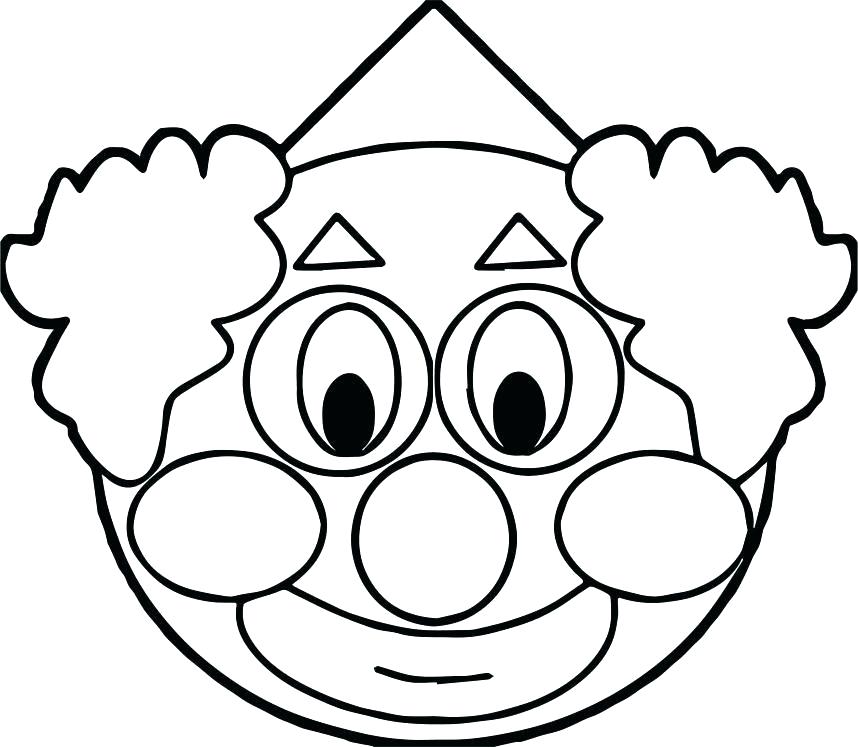 Scary Clown Face Drawing Free Download On ClipArtMag