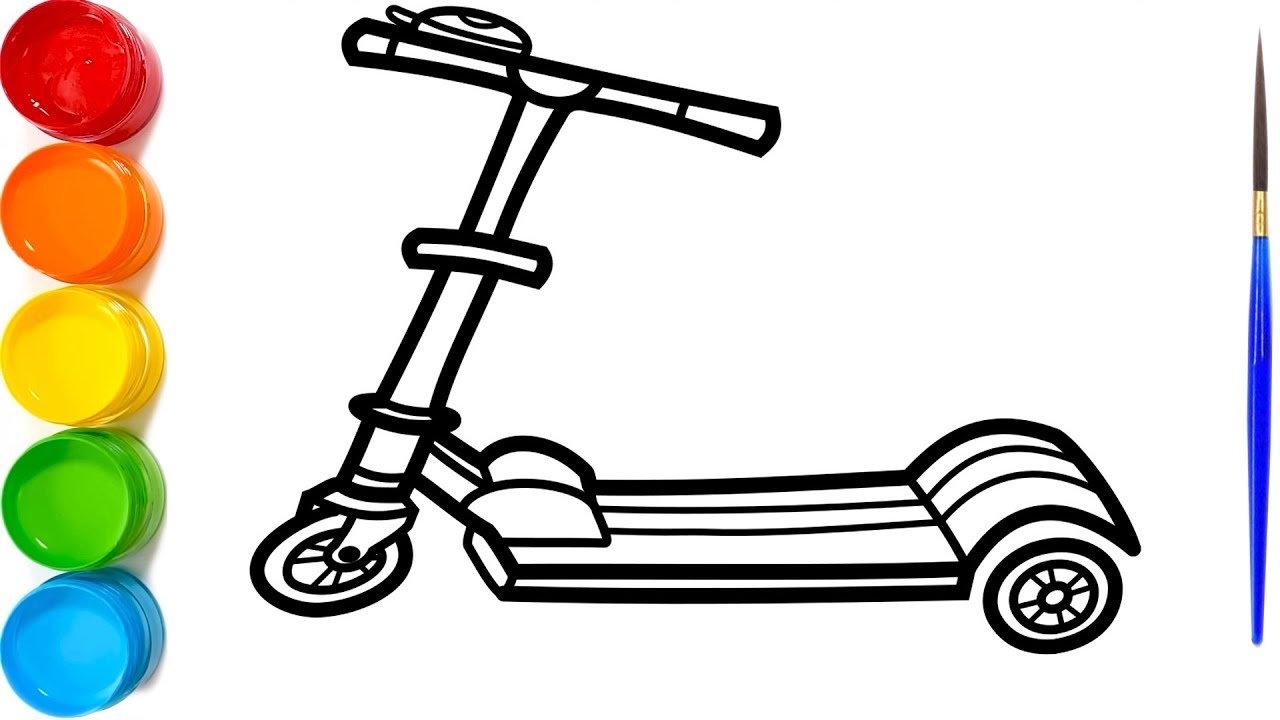 Scooter Drawing | Free download on ClipArtMag