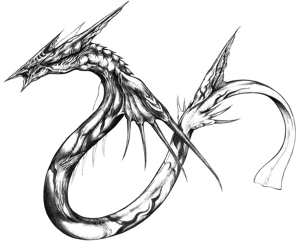 Sea Dragon Drawing | Free download on ClipArtMag