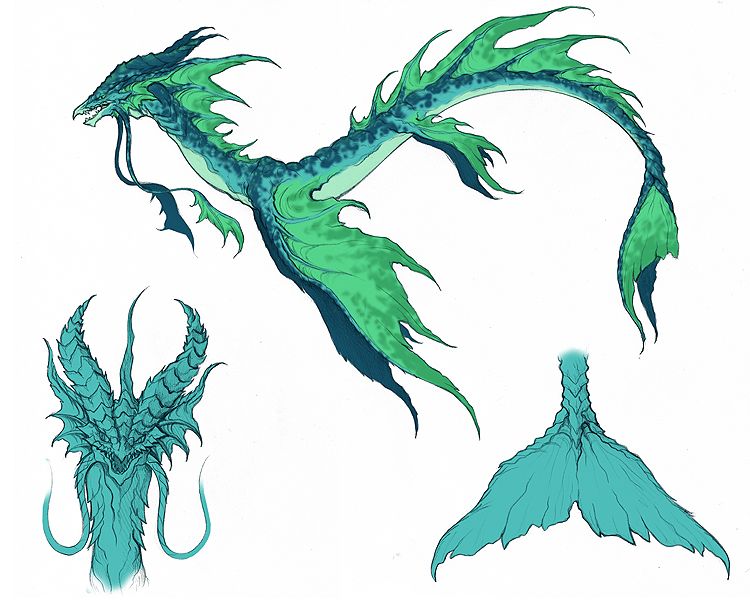 Sea Dragon Drawing | Free download on ClipArtMag