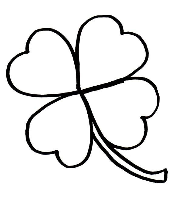 Shamrock Line Drawing | Free download on ClipArtMag