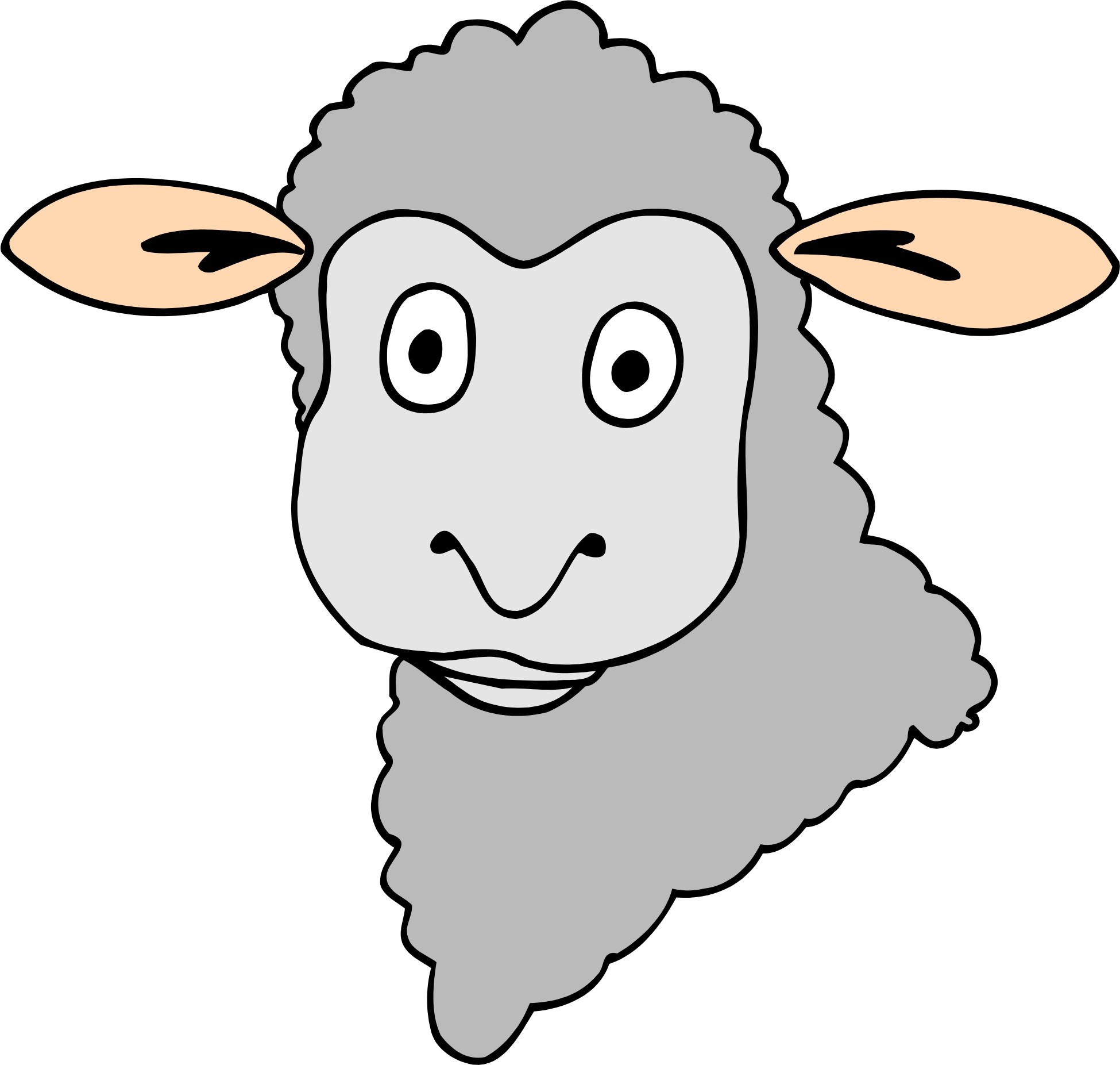 Sheep Head Drawing Free download on ClipArtMag