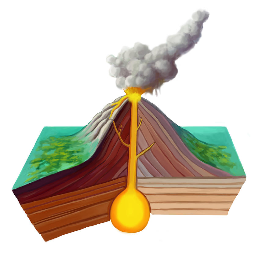 Shield Volcano Drawing Free download on ClipArtMag