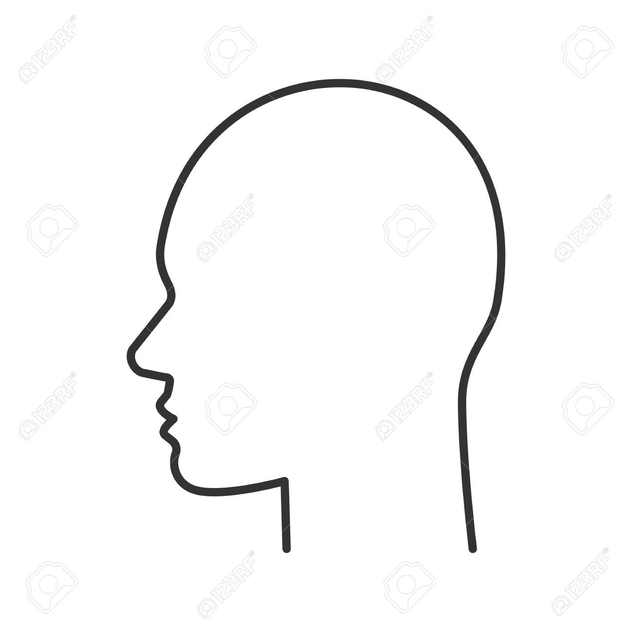 Side View Face Drawing | Free download on ClipArtMag