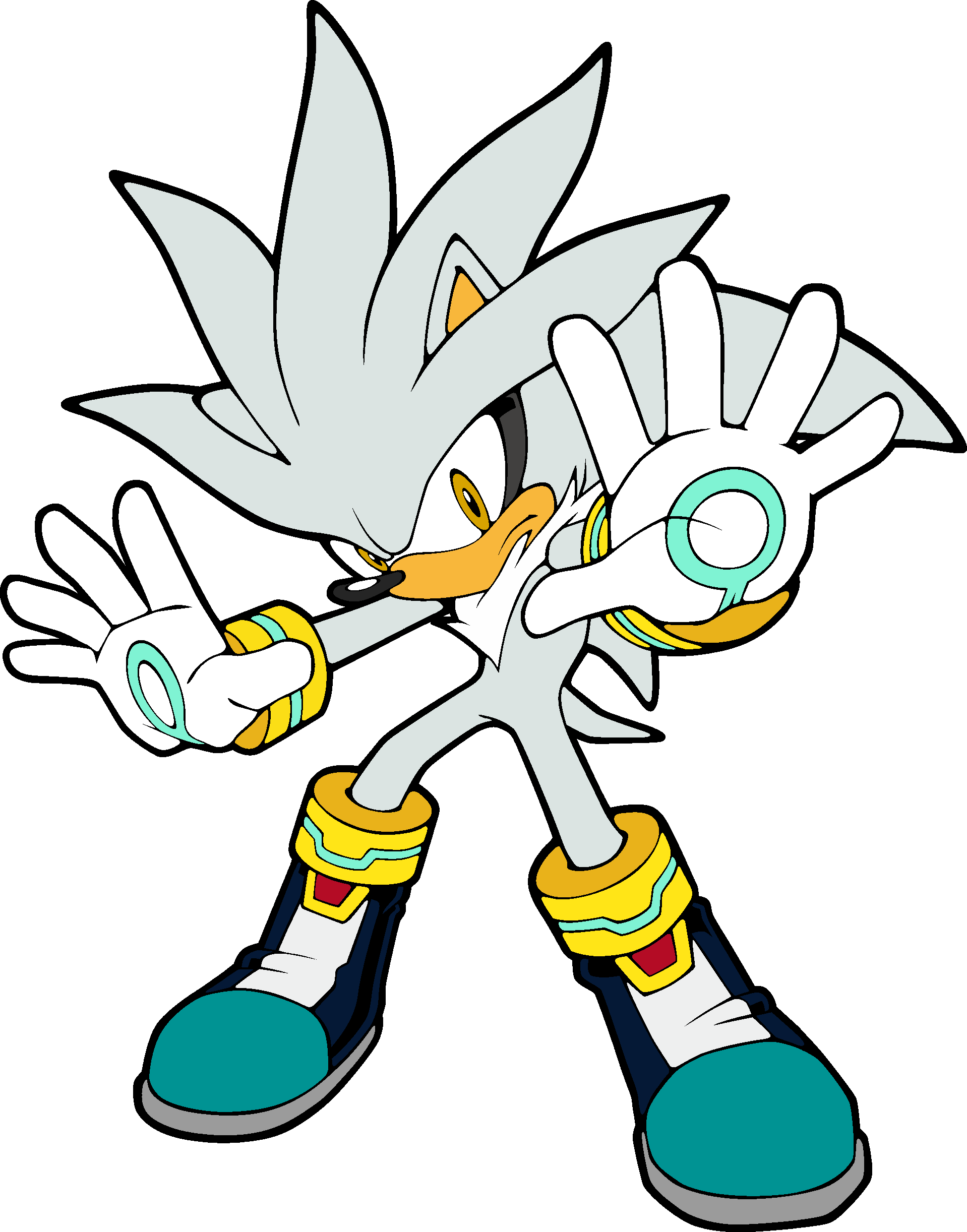 How To Draw Silver The Hedgehog Easy - alter playground