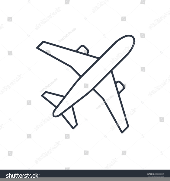 Simple Airplane Drawing | Free download on ClipArtMag