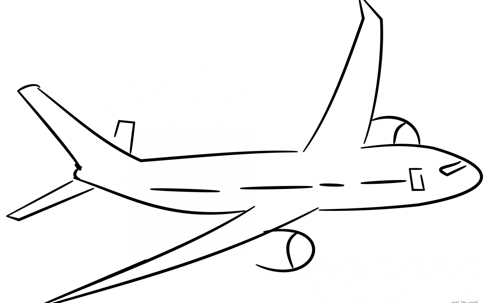 Kids Airplane Drawing Library Coloring Pages Plane Clipart Sketch