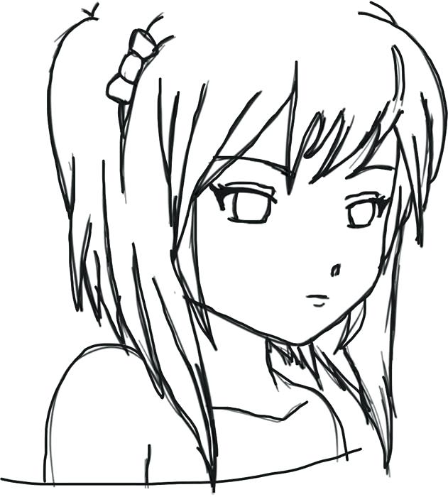 Simple Anime Drawings | Free download on ClipArtMag