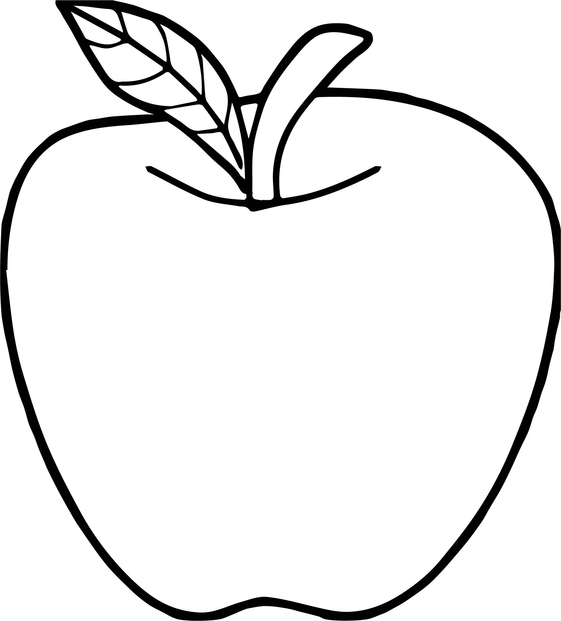 Simple Apple Drawing Free download on ClipArtMag