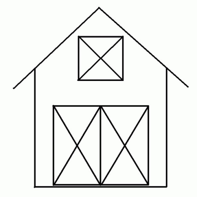 Simple Barn Drawing | Free download on ClipArtMag