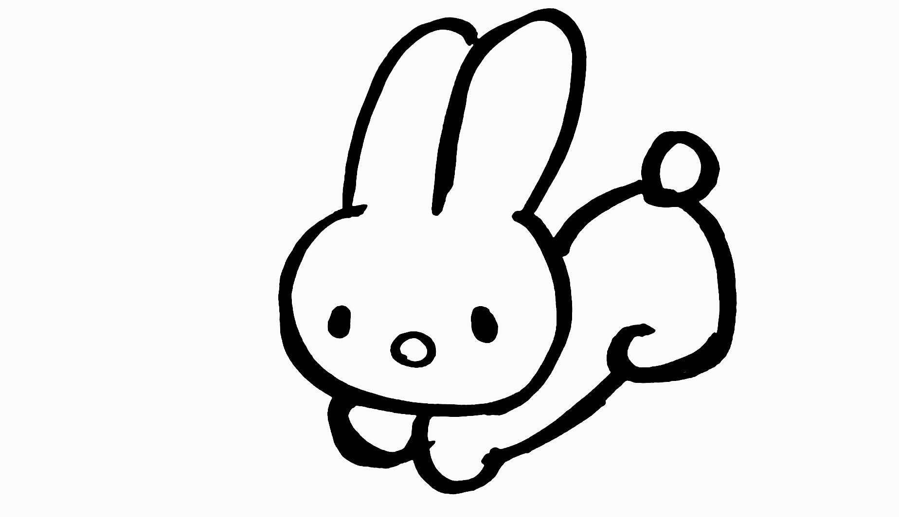 Simple Bunny Drawing Free download on ClipArtMag