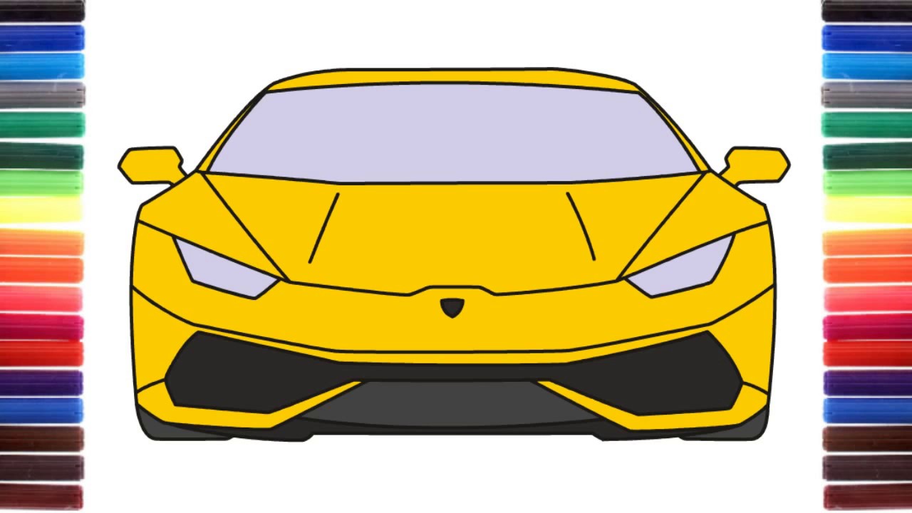 car easy drawing front