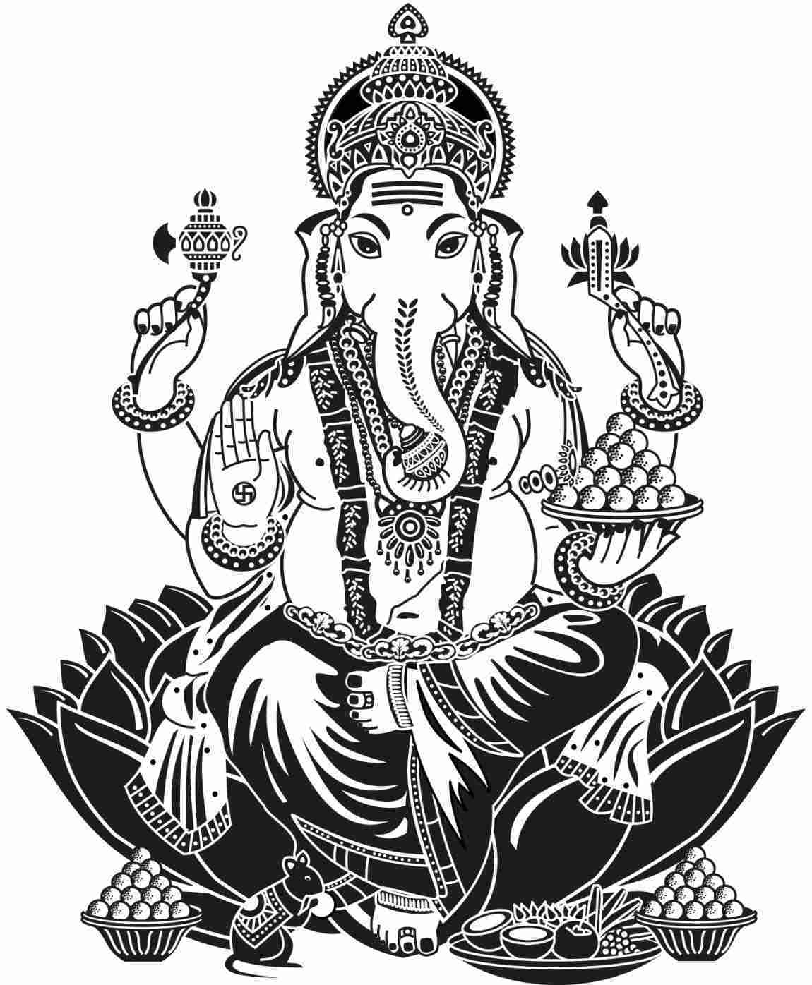 Simple Drawing Of Lord Ganesha | Free download on ClipArtMag