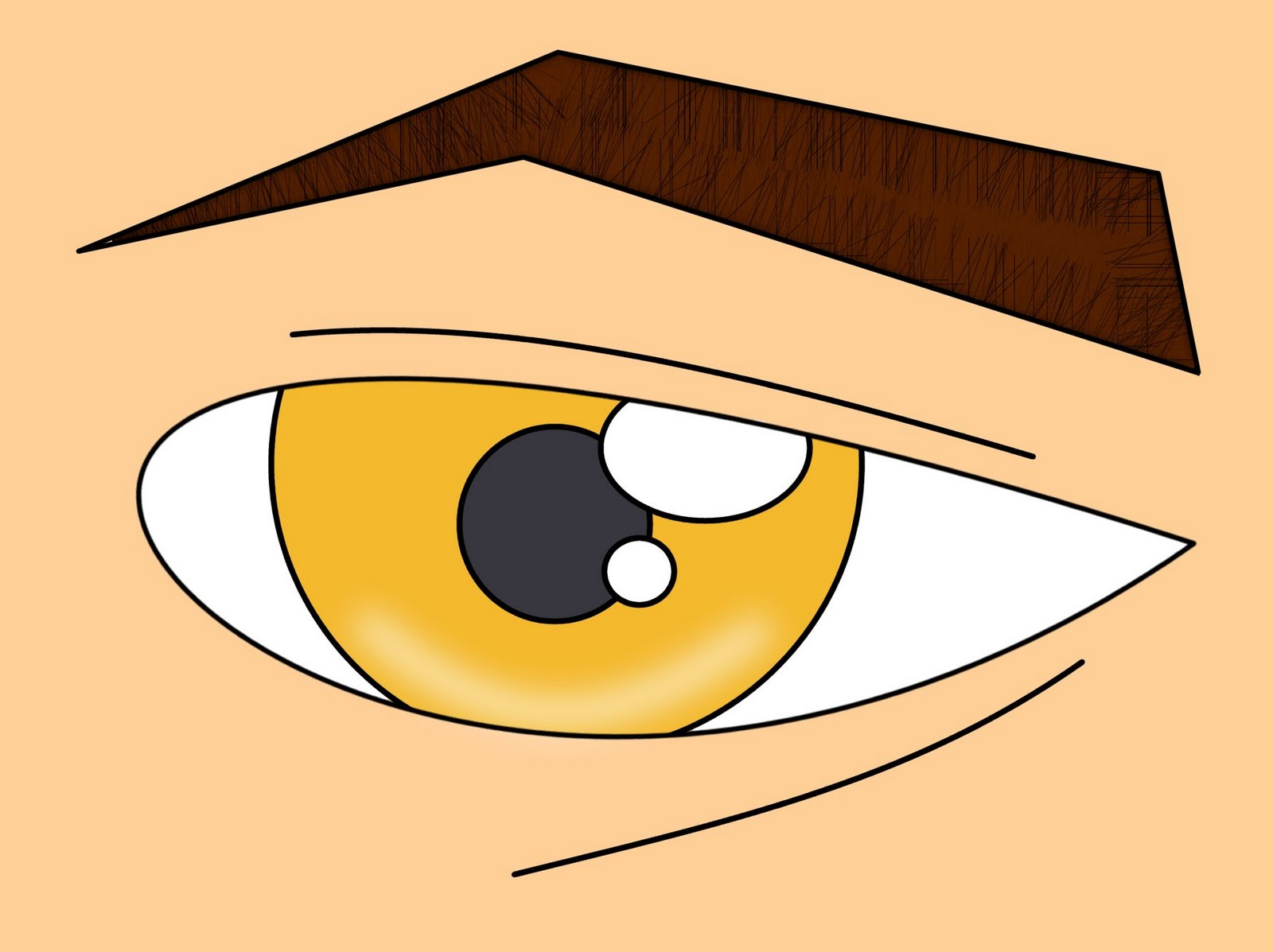 Simple Eye Drawing | Free download on ClipArtMag