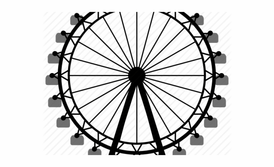Simple Ferris Wheel Drawing | Free download on ClipArtMag