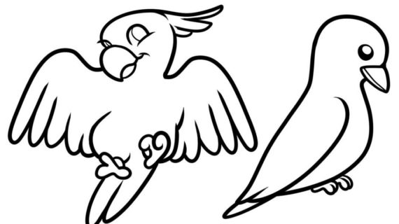 Simple Flying Bird Drawing | Free download on ClipArtMag