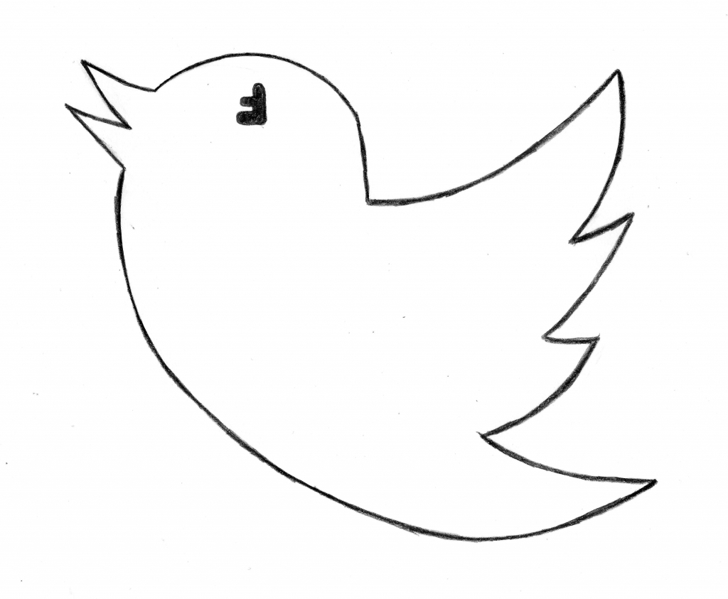 Simple bird drawing