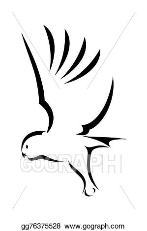 Simple Flying Owl Drawing | Free download on ClipArtMag