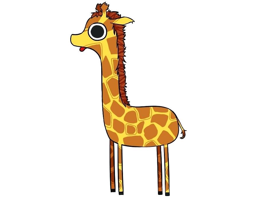 giraffe stick drawing