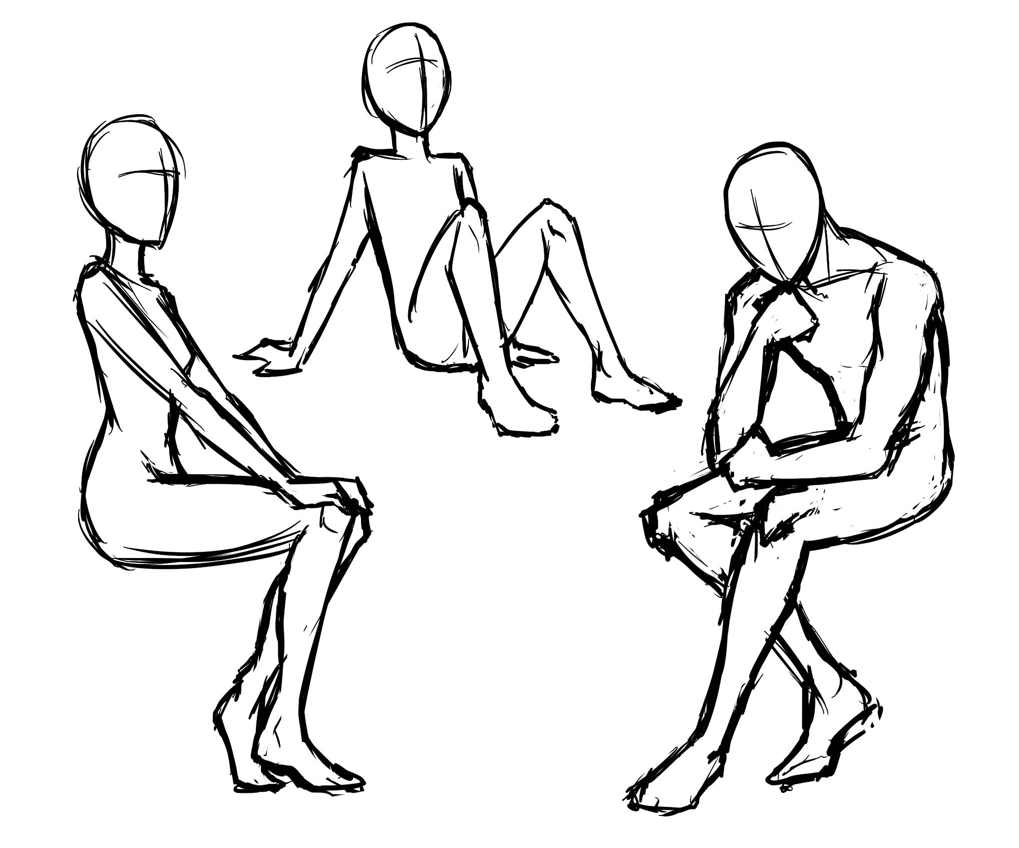 human body simple drawing