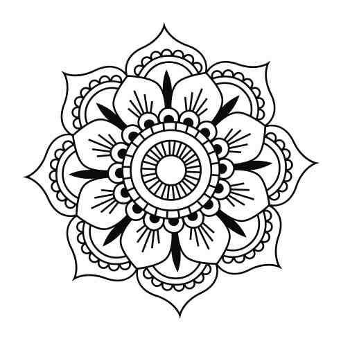 Simple Mandala Drawing | Free download on ClipArtMag