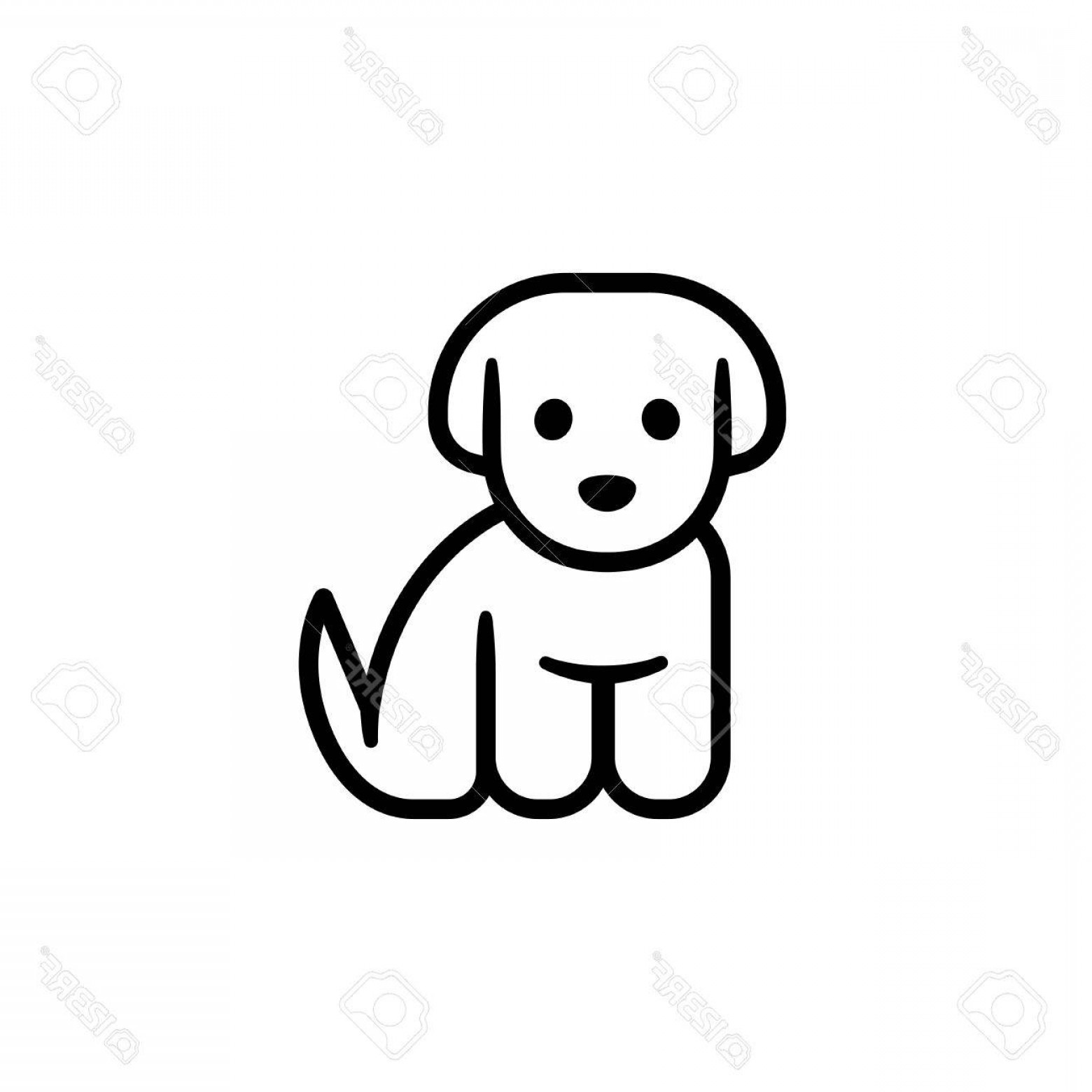 Simple Puppy Drawing Free download on ClipArtMag