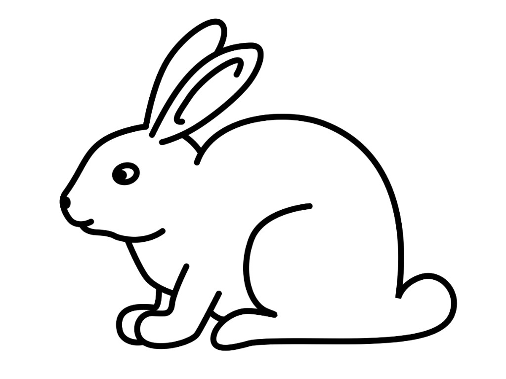 Simple Rabbit Drawing Free download on ClipArtMag