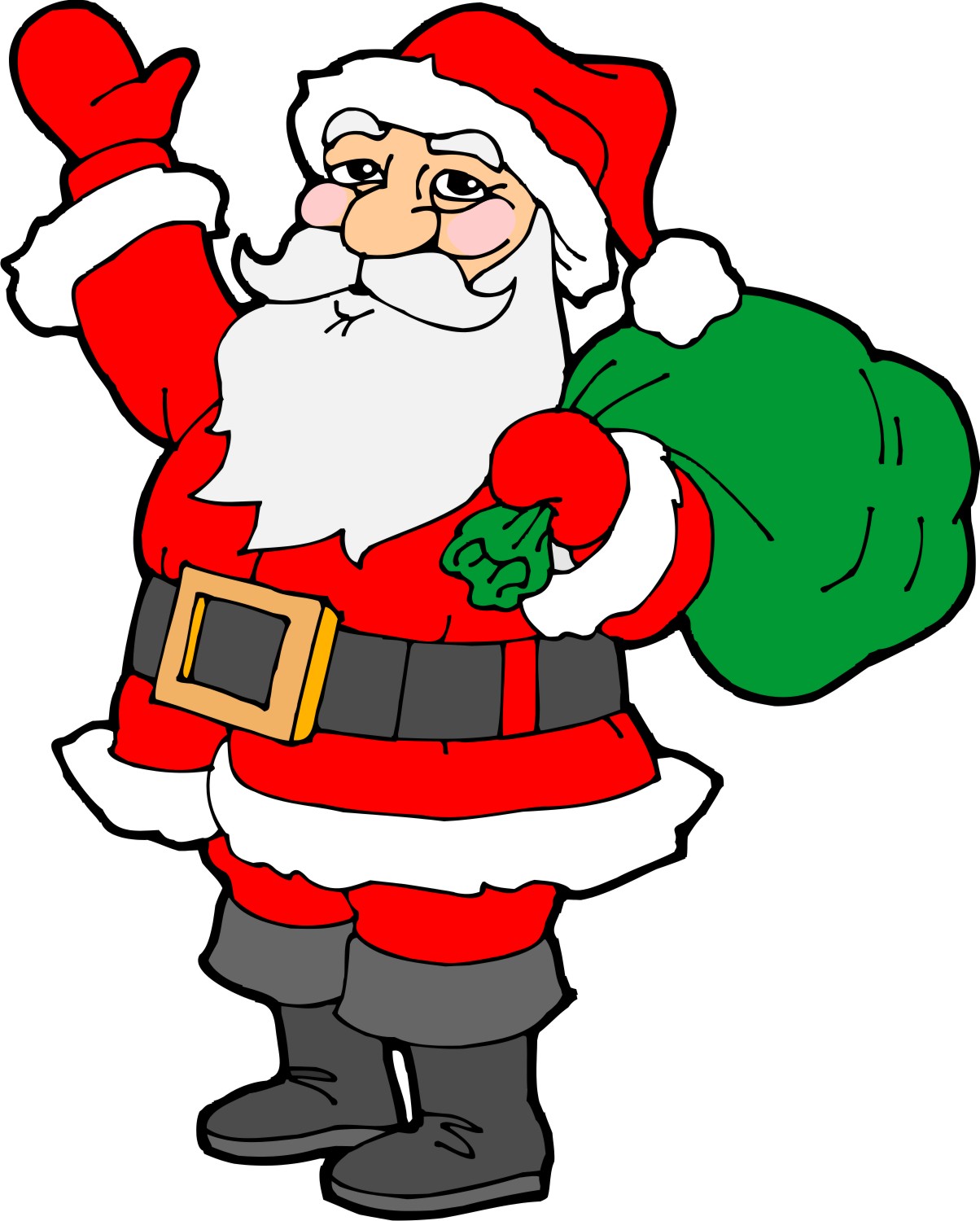 Simple Santa Drawing Free download on ClipArtMag