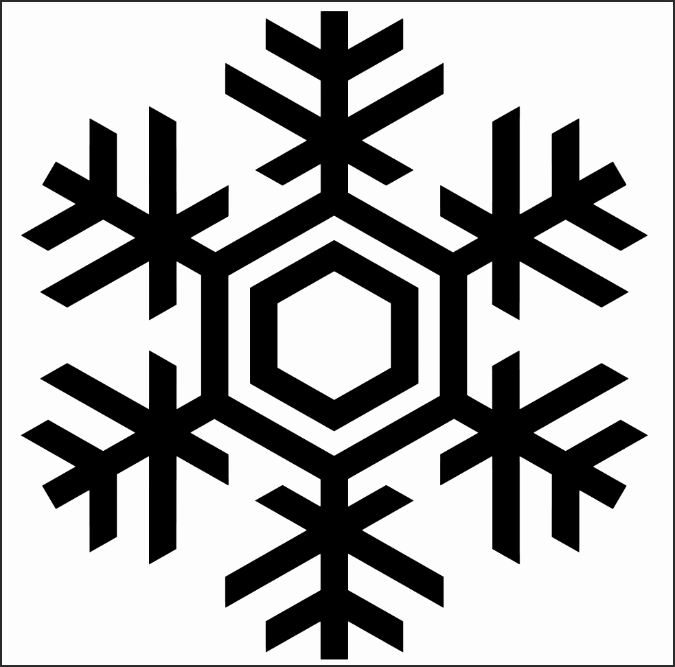 Easy Snowflake Drawing Free download on ClipArtMag