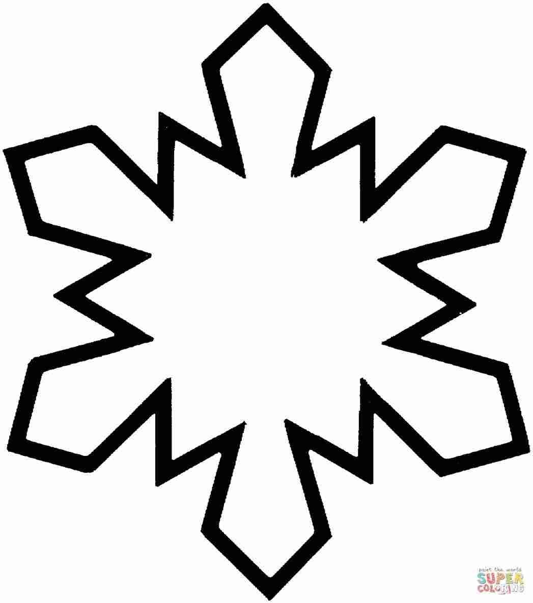 Simple Snowflake Drawing Free download on ClipArtMag