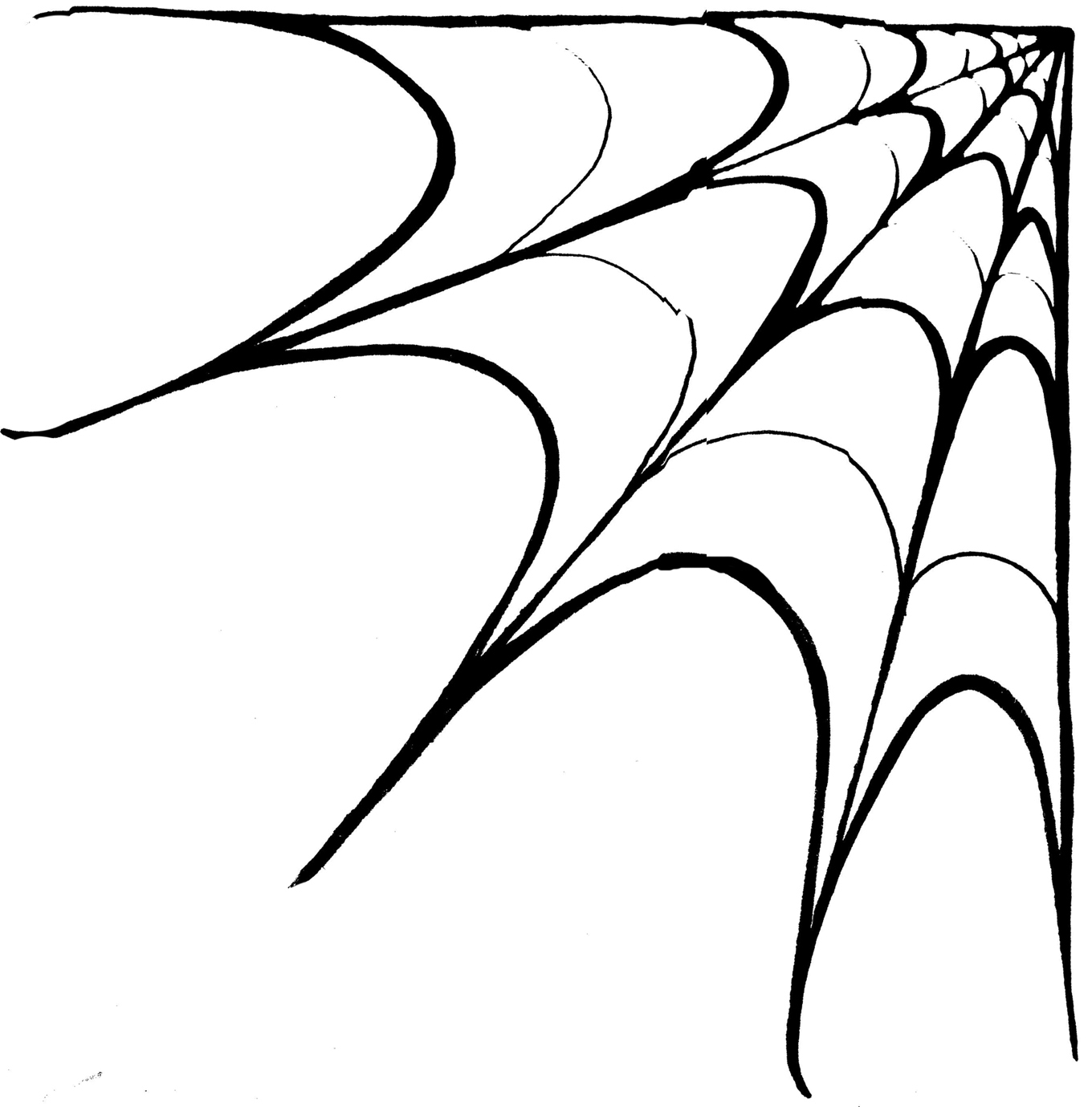 Simple Spider Web Drawing | Free download on ClipArtMag