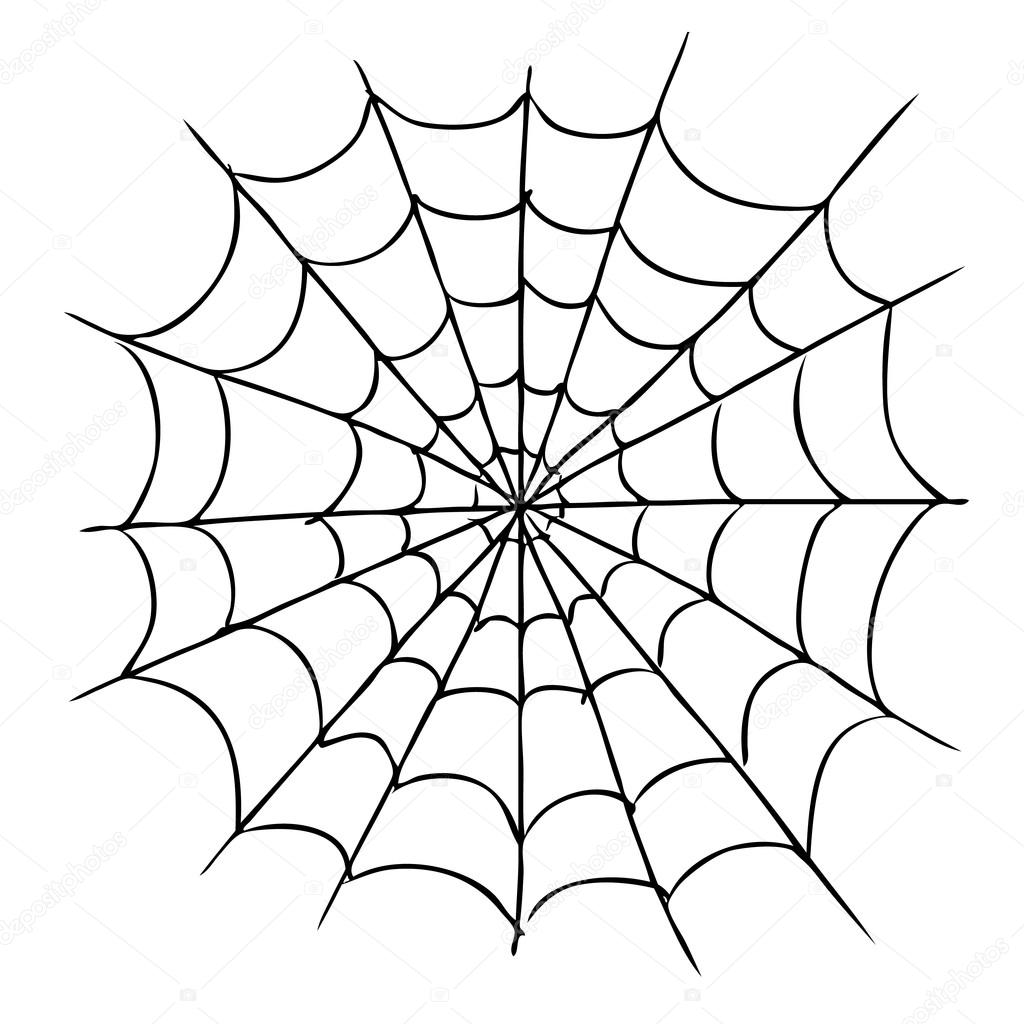 Simple Spider Web Drawing Free download on ClipArtMag