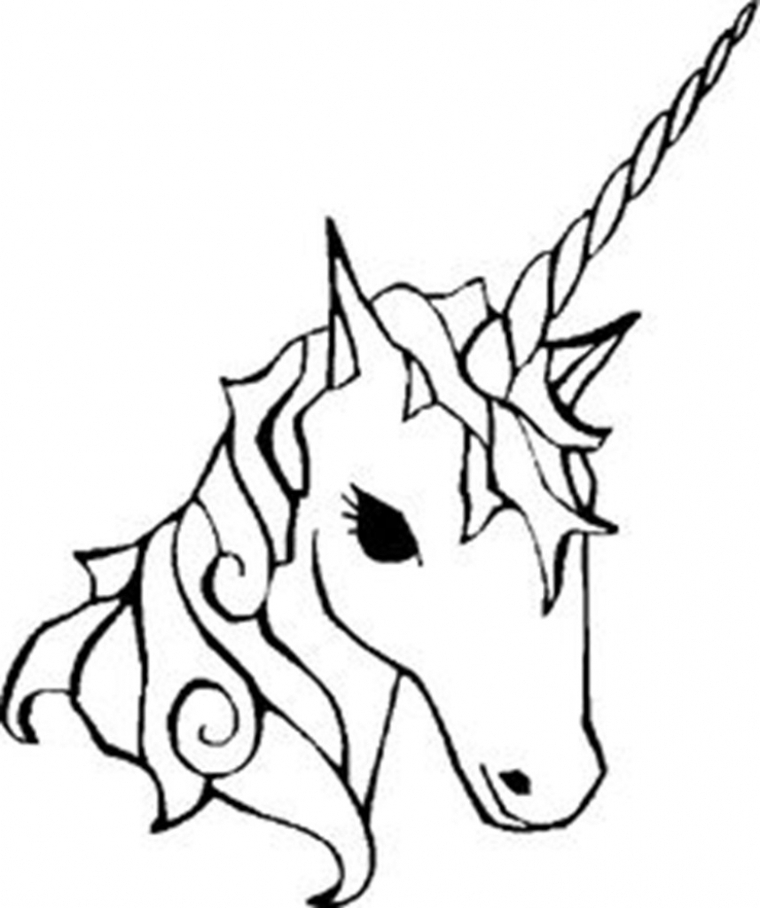 Simple Unicorn Drawing | Free download on ClipArtMag