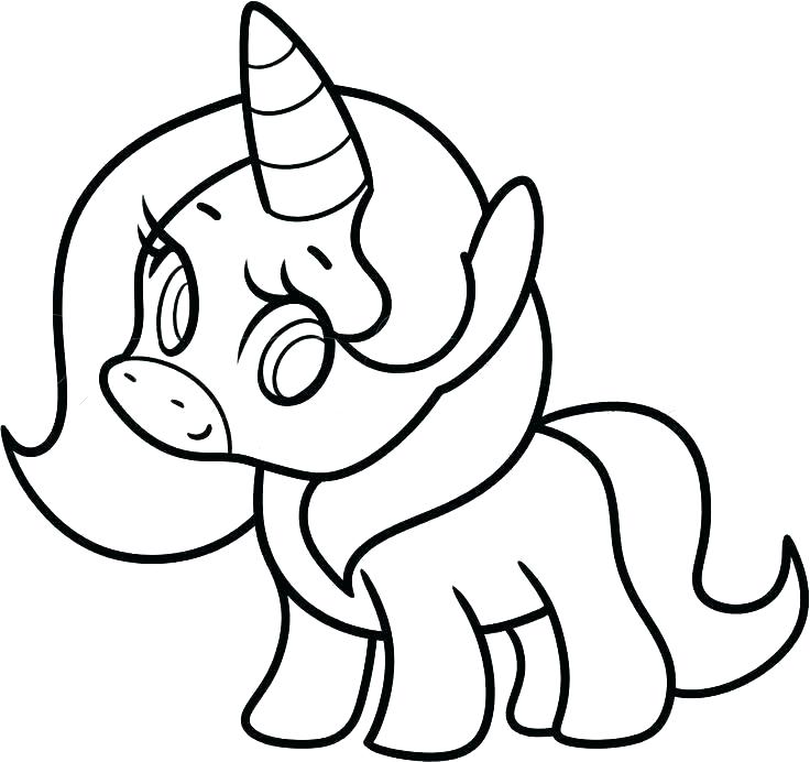 Simple Unicorn Drawing | Free download on ClipArtMag