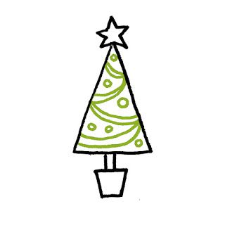 Simple Xmas Tree Drawing | Free download on ClipArtMag