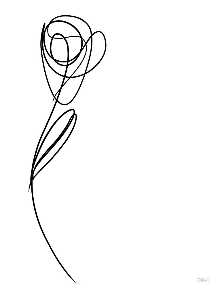 Single Rose Drawing | Free download on ClipArtMag