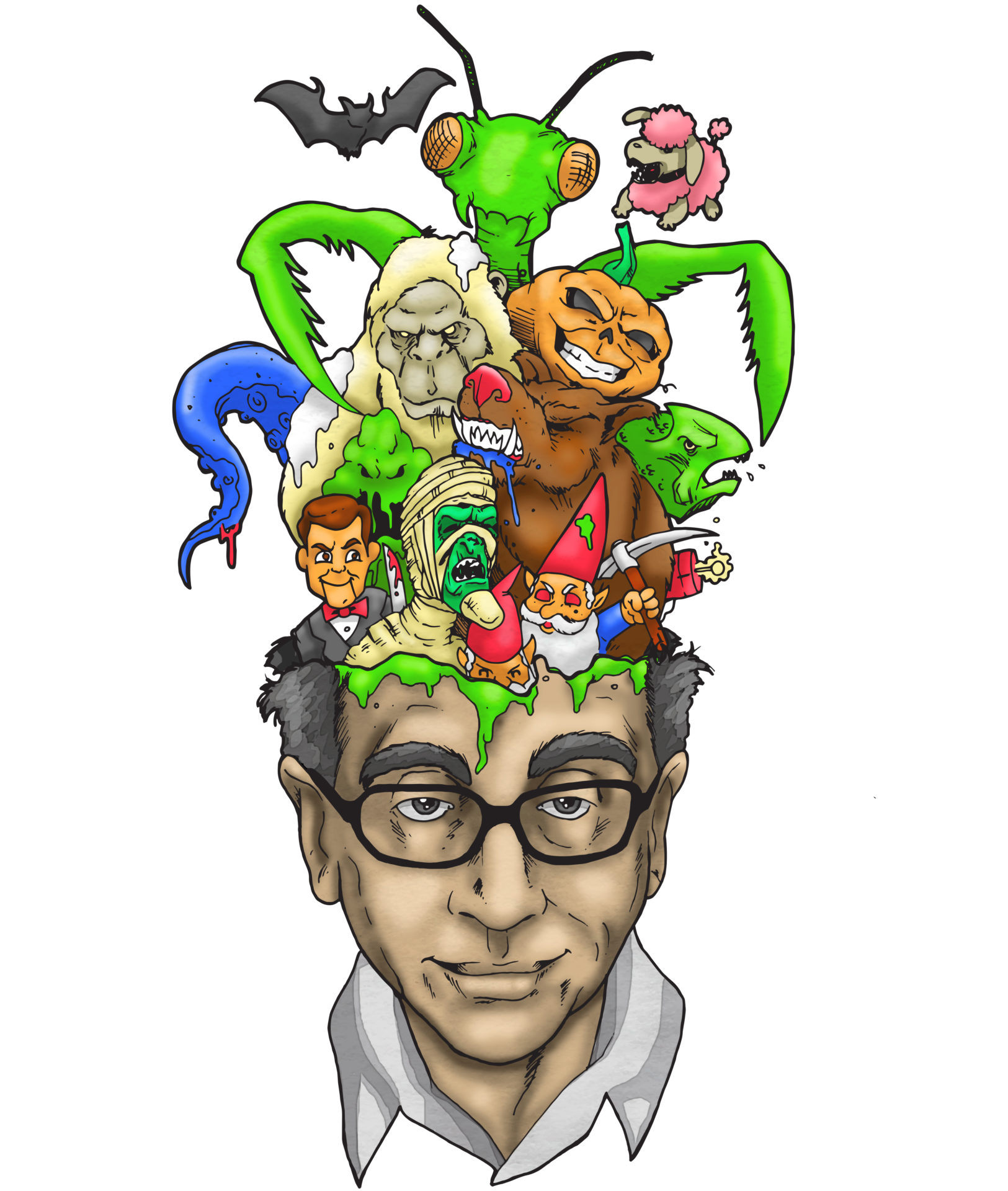 Slappy Goosebumps Drawing Free download on ClipArtMag