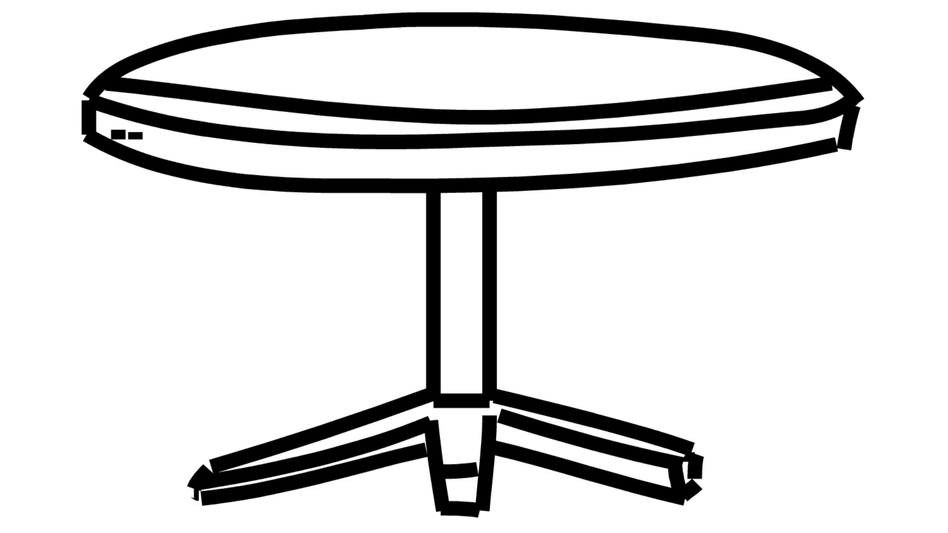 easy to draw kitchen table