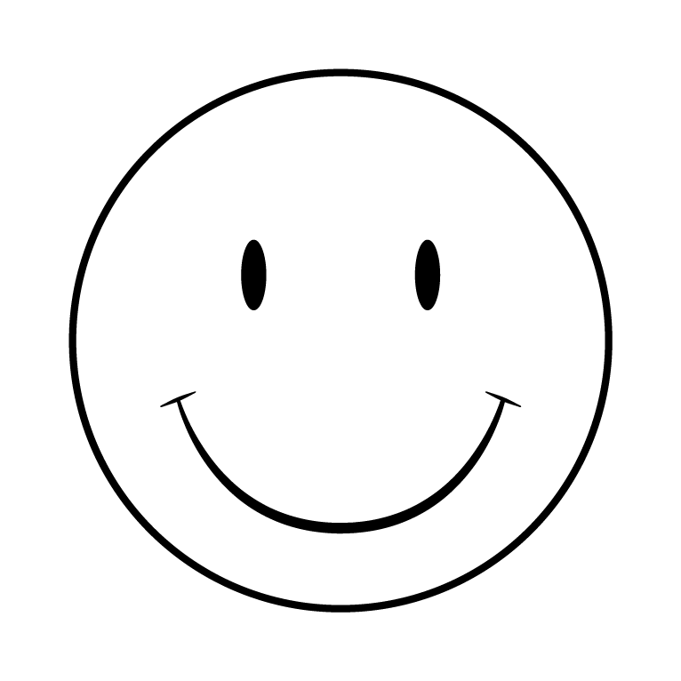 Smiley Face Line Drawing | Free download on ClipArtMag