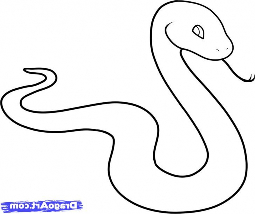Snake Drawing Step By Step Free download on ClipArtMag