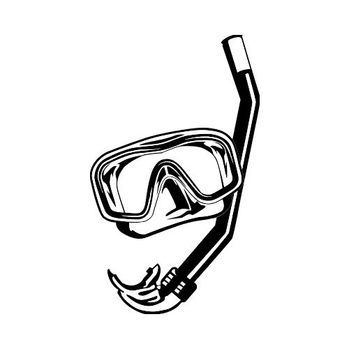Snorkel Drawing Free download on ClipArtMag
